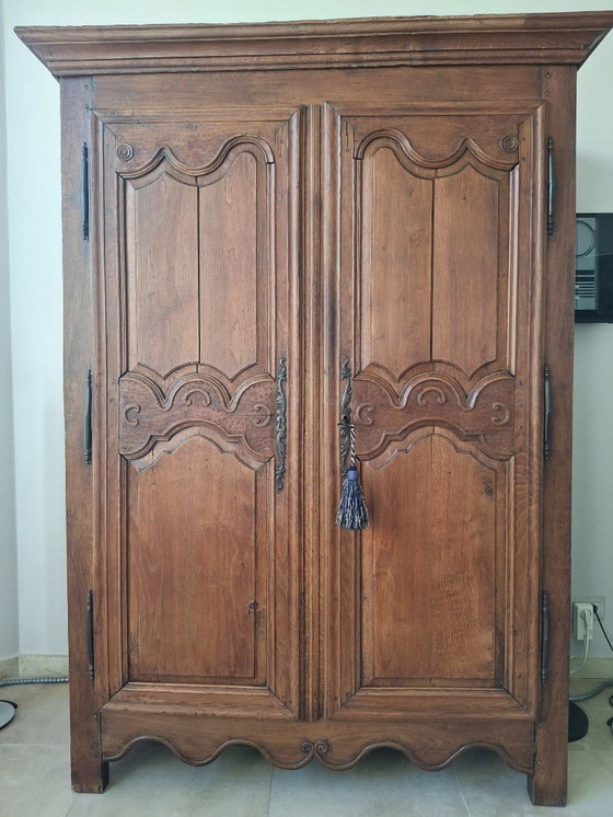 Image 1 of Late 18th century oak cabinet