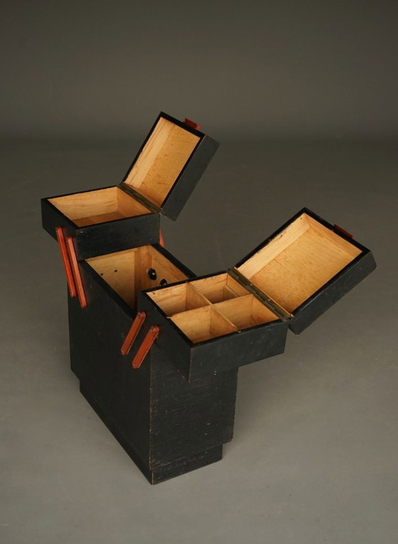 Image 1 of Nähkästchen im Art-déco-Stil der 1930er Jahre
