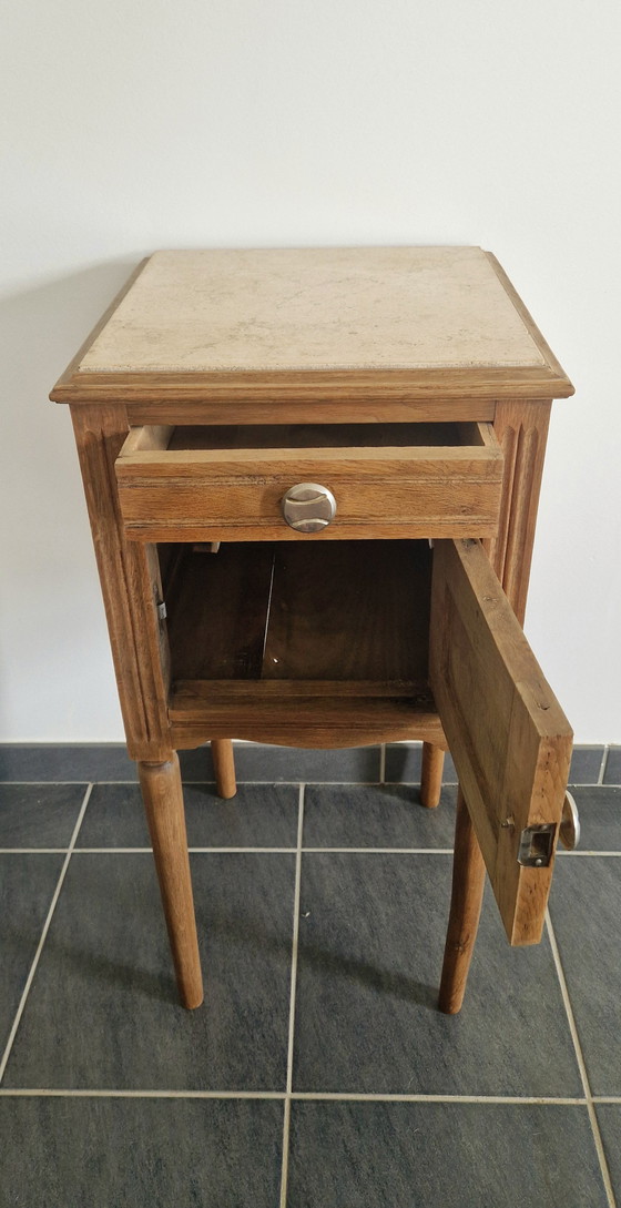 Image 1 of Louis XVI-stijl meubilair - massief eiken - jaren 1940