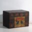 Antique painted trunk in pine wood – China, circa 1900 – Storage cabinet, Iron (photo 10 of 40)