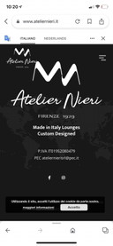 Divano vintage di design italiano Alberto Nieri