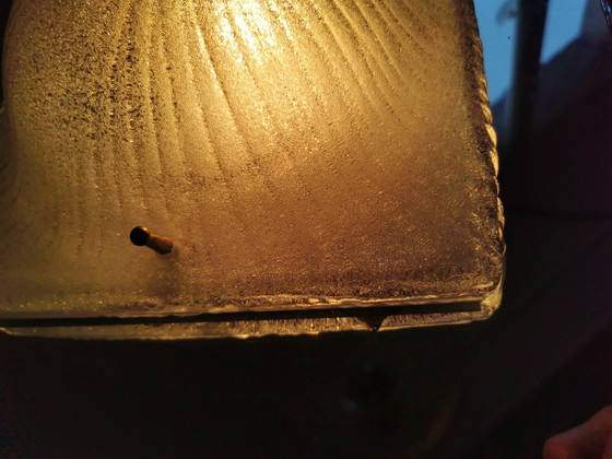 Image 1 of Vintage wandlamp van ijsglas