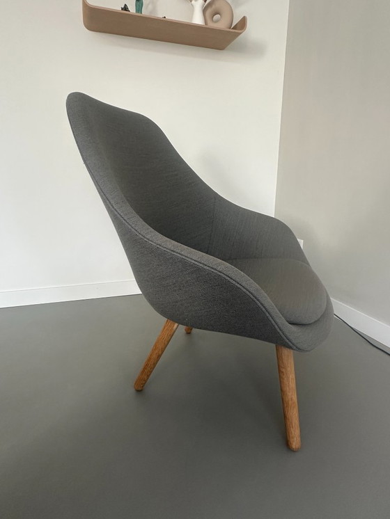 Image 1 of Hay About a Lounge Chair AAL82 con cojín y otomana