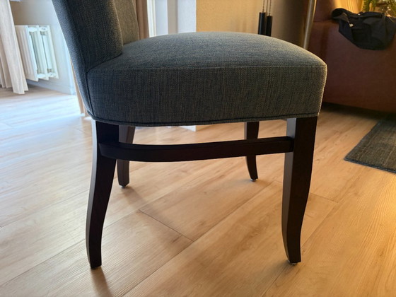 Set Van 4 Mulleman Soho Eetkamerstoelen Blauw – Textile (photo 6 of 9)