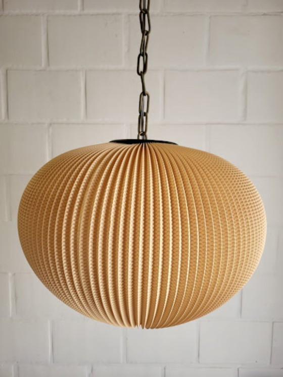 Image 1 of Vintage Pearlshade lamp XL, oranje, in de stijl van Rispal, jaren 60
