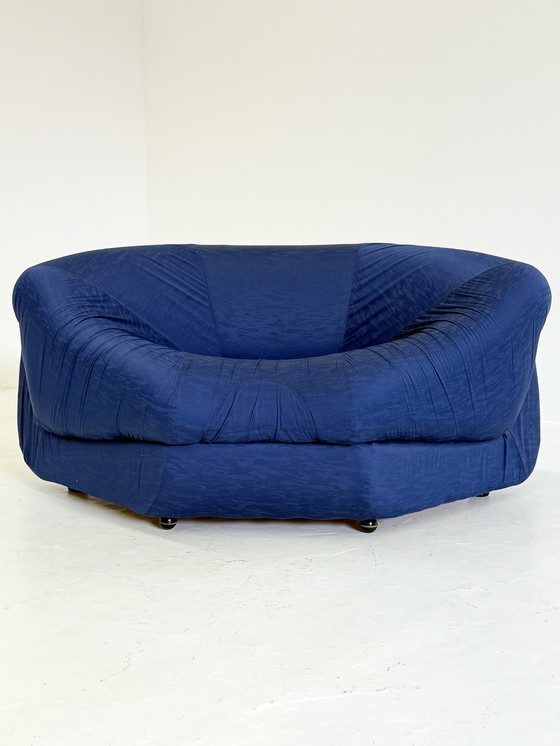 Image 1 of Modular Sofa / Armchairs Space Age Set in Blue by Airborne