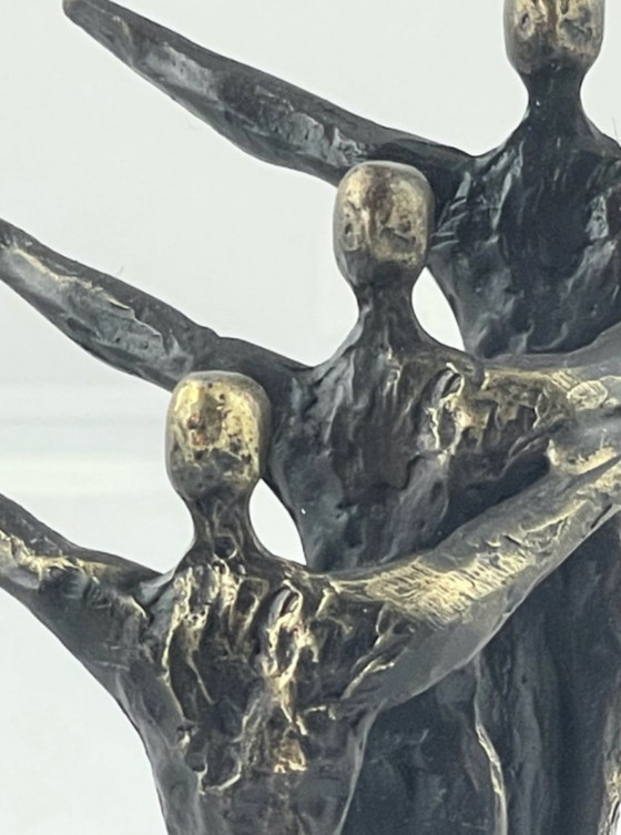 Sculpture 'In stijgende lijn' ('upward trend') - Ger van Tankeren, Art, Bronze, Black (photo 4 of 7)