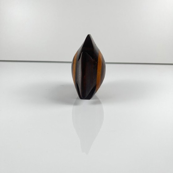 Image 1 of Kleine Fischstatue aus exotischem Holz, Mid-Century Modern