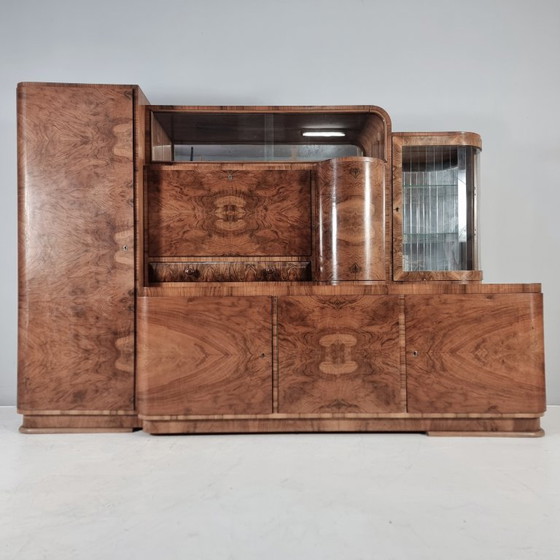 Art Deco Display Sideboard, 1940s – Wood (photo 5 of 12)