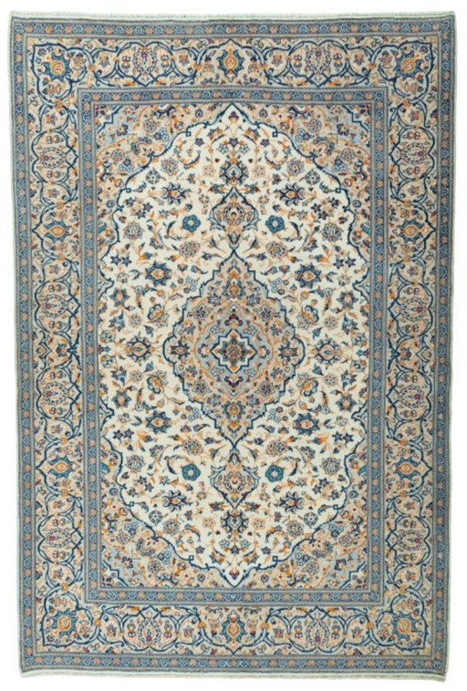 Handgeknoopt Kashan oosters tapijt van kurk - 294 x 196 cm