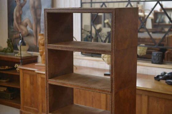 Genietetes Kunstlederregal – Wandregal, Vintage (photo 2 of 9)