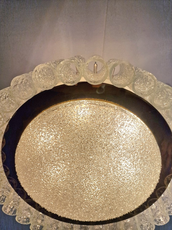 Lampada a sospensione Doria Leuchten tubi di vetro testurizzati – Lampade a sospensione, Glass, Metal (photo 6 of 9)