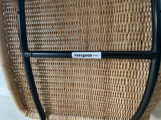 Image 1 of 4 x C603 Feelgood stoelen, binnen, rotan, goede staat