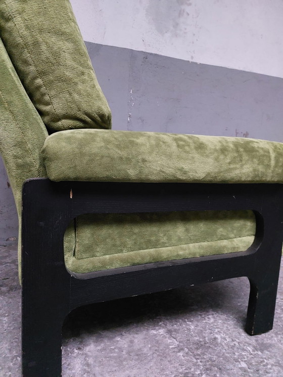 Image 1 of 2 X chaises relax vertes Mid Century