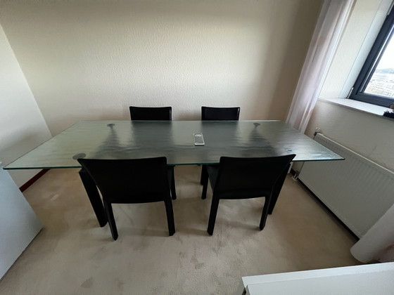 Tavolo da pranzo LC6 Le Corbusier, Cassina, Tavoli da pranzo, Vetro, Metallo, Nero (foto 13 di 15)