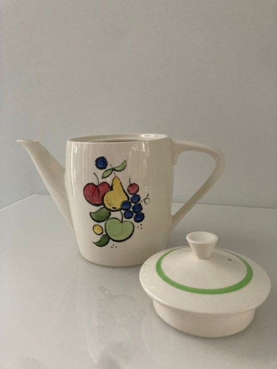 Image 1 of Vintage theepot Royal Sphinx met fruitdecor