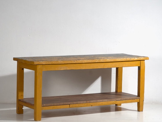 Antique long table with lower tray (c.1920) #17 – Dining tables, Rustic (photo 2 of 40)