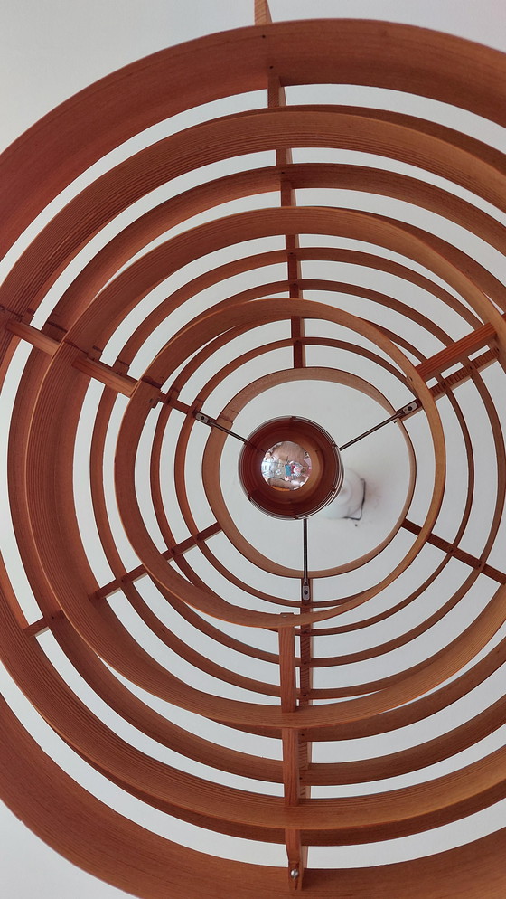 Image 1 of Vintage Lamella Pendant Lamp H.A. Jakobsson 1960's