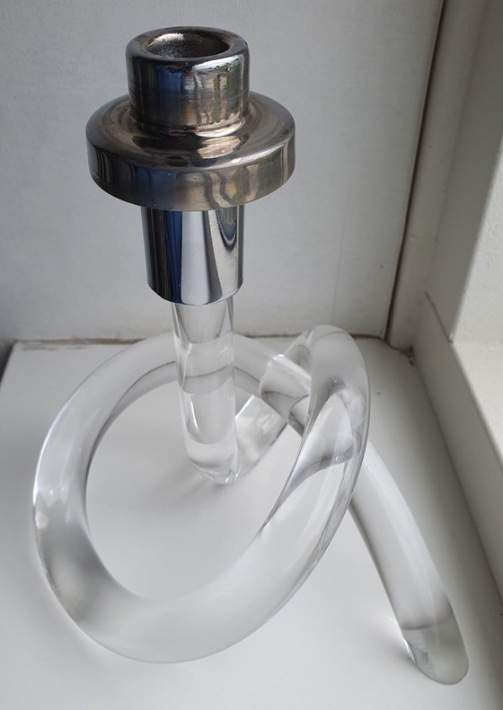 Image 1 of Candlestick 'pretzel' by Dorothy C. Thorpe