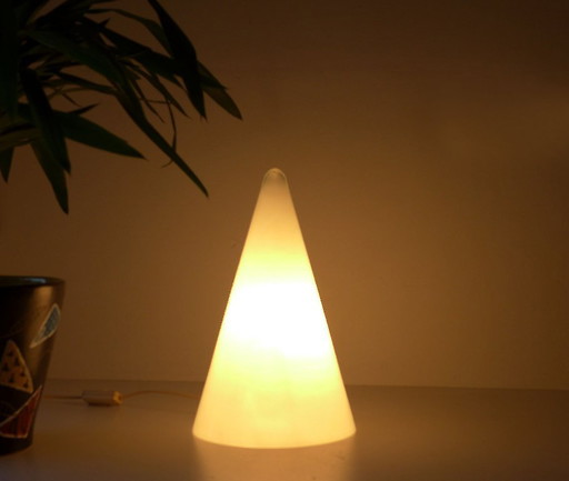 Vintage table lamp, 70s/80s, light object, cone lamp, SCE France