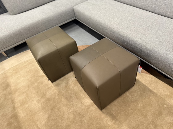 Image 1 of 2 Eyye Kub 47 Tabouret Cera Clay cuir