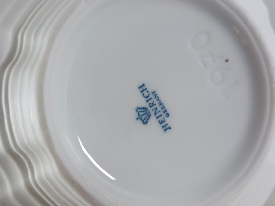 Image 1 of Vintage bisque porcelain vase Heinrich Relief 1970