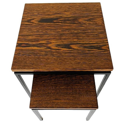 Ensemble de tables d'appoint en mimétisme Boco Utrecht Mid Century 1960s