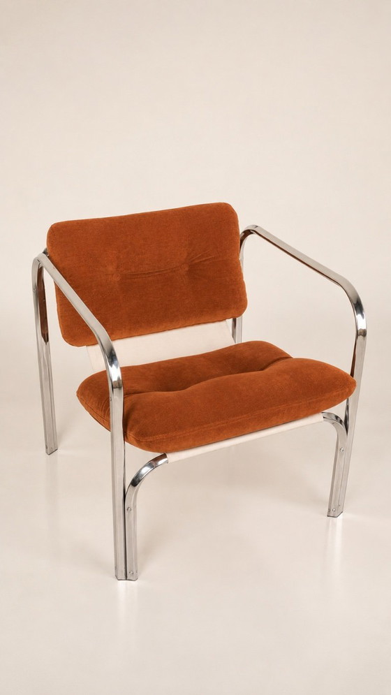 Image 1 of Set of 2 Italian lounge chairs 70S