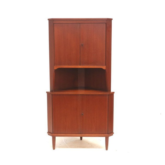 Image 1 of Vintage Deens design hoekkast / dressoirkast gemaakt in de jaren ’60