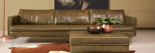 Sofá de cuero Afina de 4,5 plazas