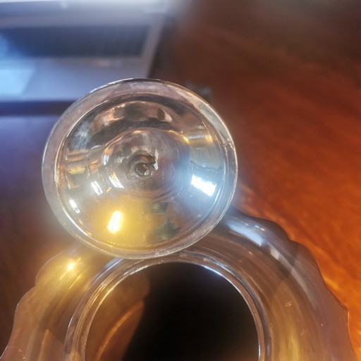 Antique coffee pot / chocolate pot circa 1900 – Mappin & Webb England – silver-plated – 3 paw feet