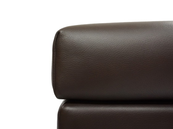 Image 1 of Wittmann Aura stool | leather brown ottoman