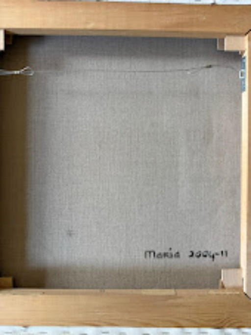 3 Special Works by the Dutch Artist Maria Megens – schilderijen tekeningen, Canvas (photo 2 of 5)