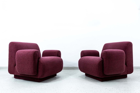 Image 1 of Paar modulaire loungestoelen van Eberhard Geißler, Oelsa, Duitsland, jaren 1970