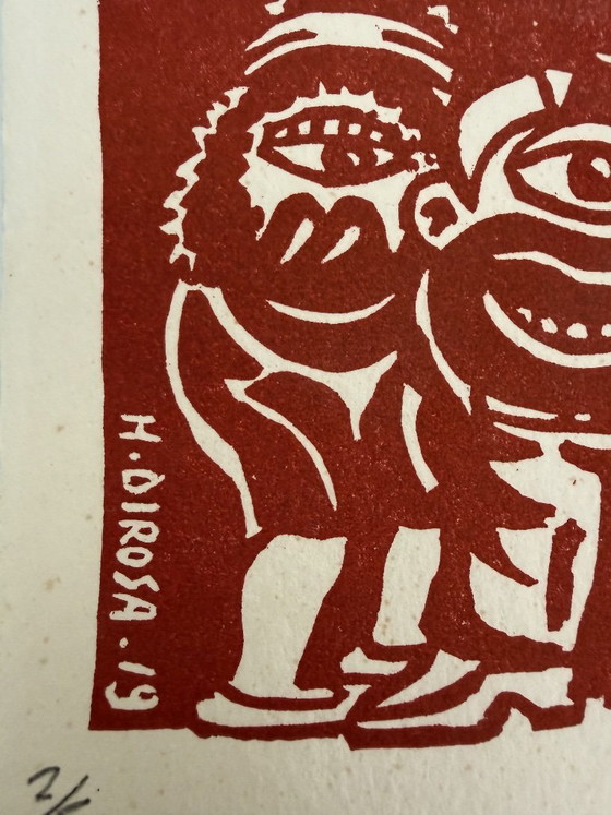 Image 1 of Hervé Di Rosa Siebdruck Gravur Grafikdesign Invader