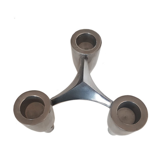 Image 1 of Mid-Century Modular Candleholders Set by Fritz Nagel for BMF, Set of 6