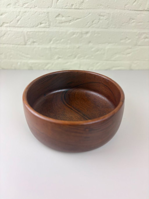 Ciotola vintage in legno di teak