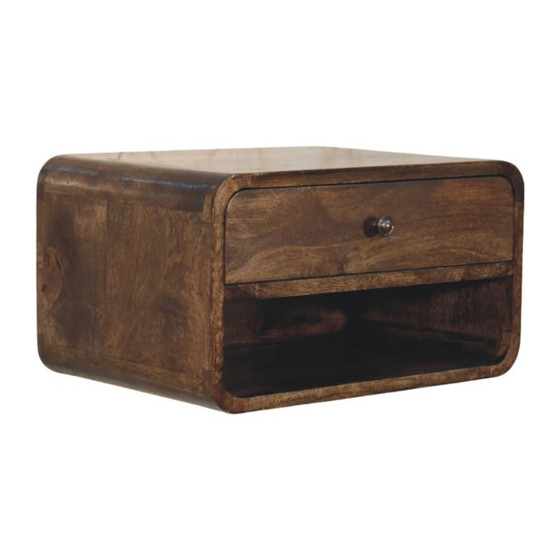 Modern Scandinavian Nightstand in Solid Mango Wood – Artisan (photo 4 of 10)