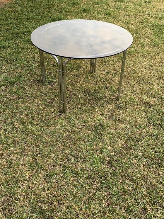 Mid-Century Buisframe Chroom Salontafel, jaren 60 – Koffietafelboeken, Mid Century Modern (photo 2 of 4)