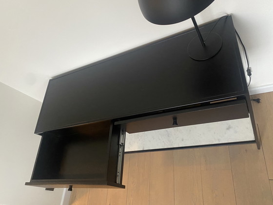 Image 1 of Credenza Westwing (effetto legno nero/marmo)
