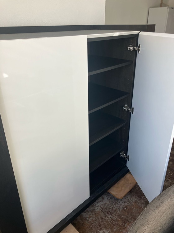 Image 1 of Bar Furniture Solid Wood with High Gloss Ivory White
