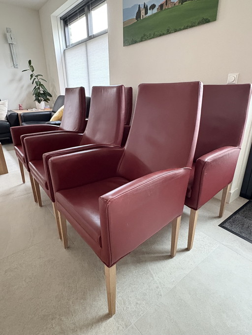 6 dining room armchairs Hans Daalder roots