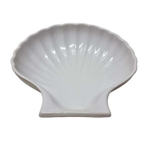 Vintage ceramic shell bowl