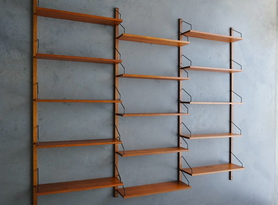 Image 1 of Estantería de pared danesa de mediados de siglo, Poul Cadovius para Cado, 1960