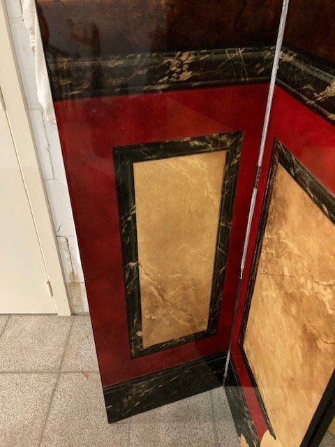 Image 1 of Paravento dipinto in lacca