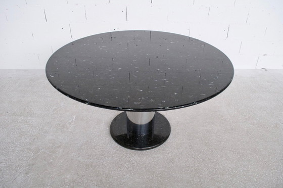 Image 1 of LOTOROSSO TABLE BY ETTORE SOTTSASS POLTRONOVA MARBLE PUBLISHER 1965