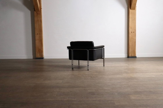 Horst Brüning Model 6912 Lounge Chair in zwart leer voor Kill International, Duitsland 1967 – Fauteuils (photo 10 of 14)