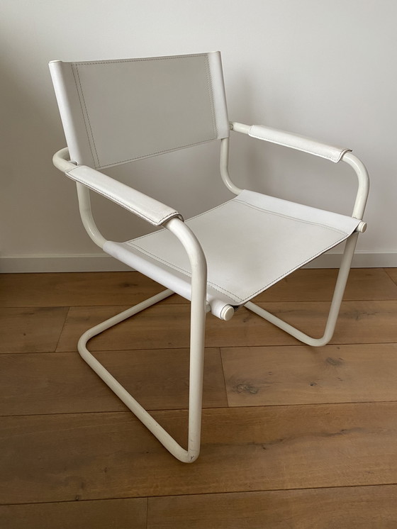 Image 1 of Fauteuil en cuir vintage - Style Mart Stam S34 - Design Bauhaus