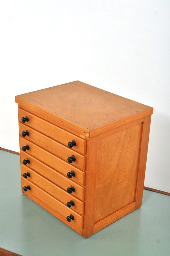 Image 1 of Mobiletto portagioie vintage in faggio, anni '50