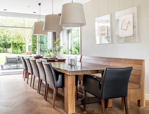 Custom-Made Oak Dining Table